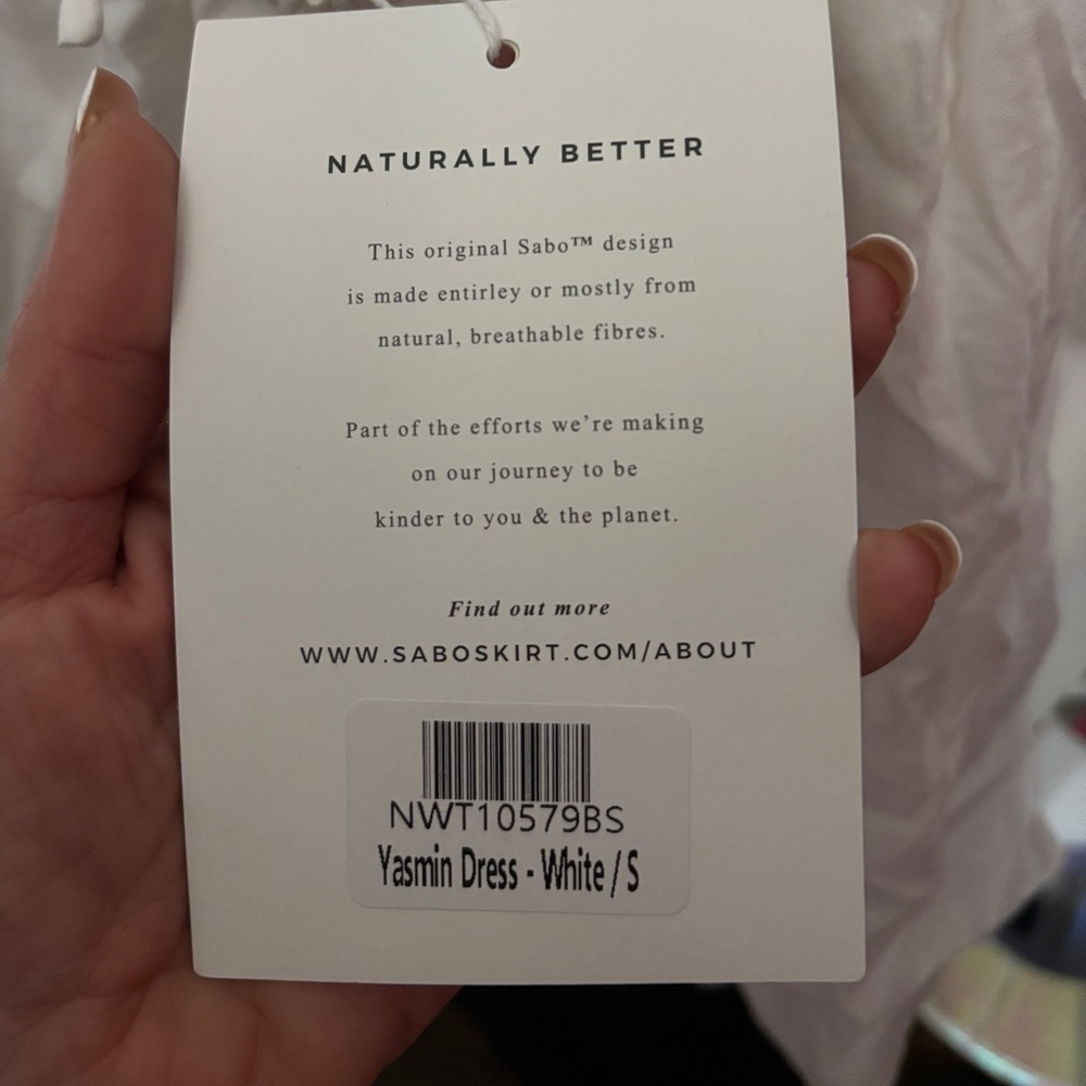 Sabo - Yasmin Dress - NWT - White Puff Sleeve Dress - Picture 4 of 6